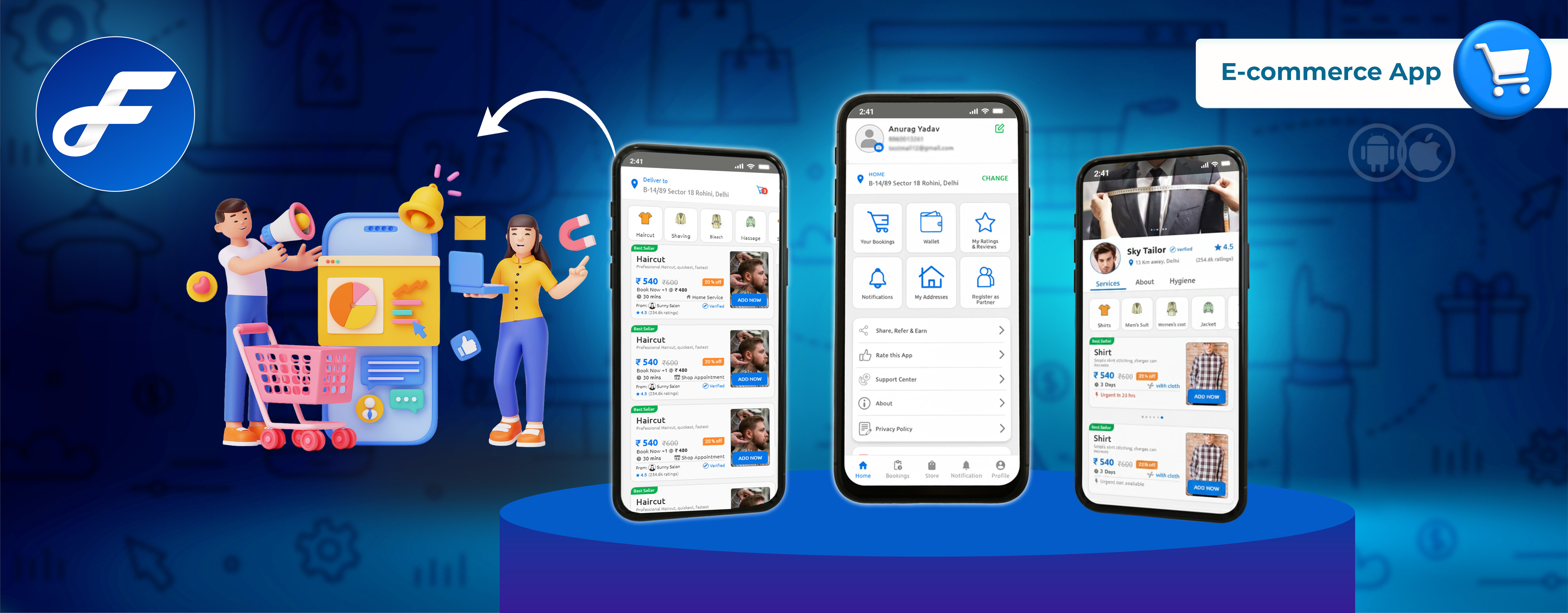 E-Com Shopping App Banner